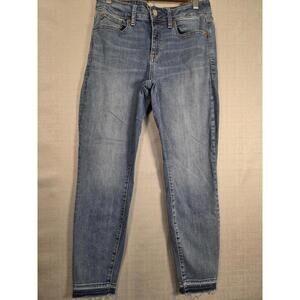 Gap Jeans Women’s 29 Blue Curvy True Skinny Distressed Stretch Denim Pants